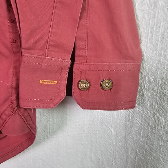 Orvis Mens Button Up Shirt Sz XL Red Longsleeve Casual - Picture 6 of 12